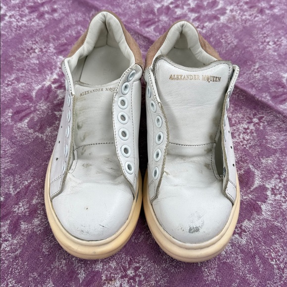 Alexander McQueen White and Beige Sneakers, Women EU 37 (US size 7) - Picture 4 of 11